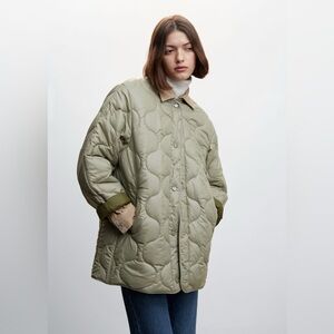NWT! Mango Lightweight quilted anorak